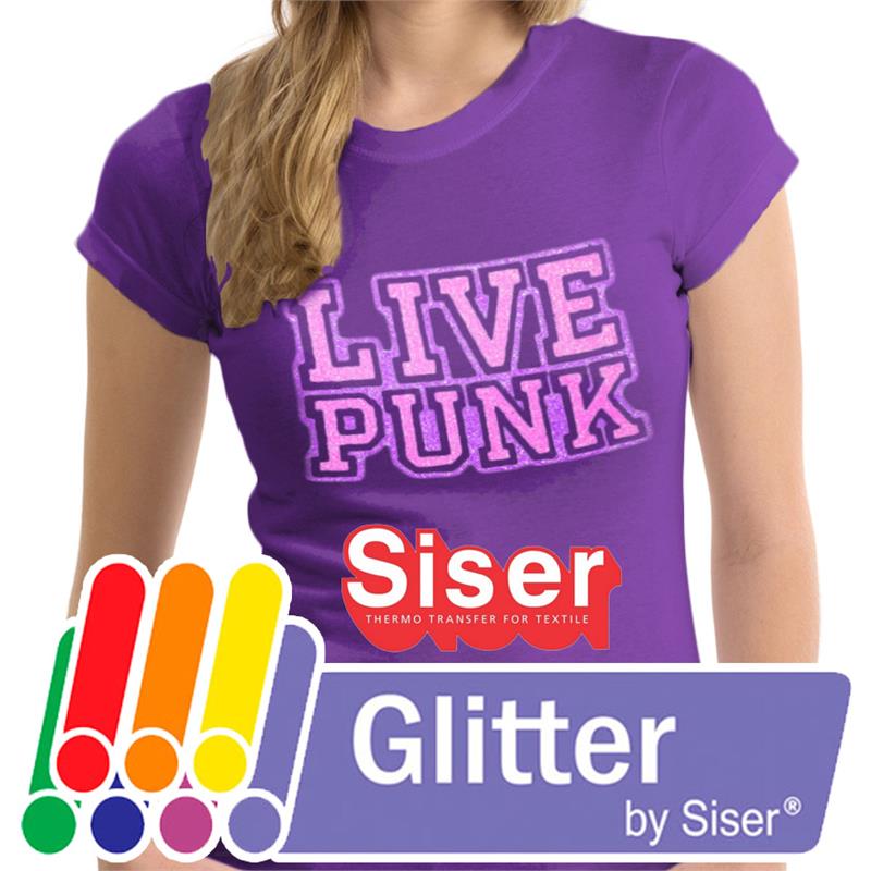 SISER Glitter HTV - Glitter Heat Transfer Vinyl - 20 in x 75 ft