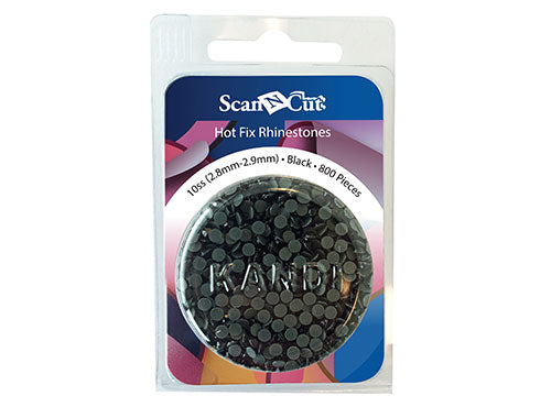 Brother ScanNCut CARS10B Replacement Rhinestones Refill Pack 10SS (2.8 mm - 2.9 mm)  Black