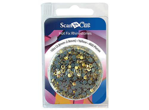 Brother ScanNCut CARS10Y Replacement Rhinestones Refill Pack 10SS (2.8 mm - 2.9 mm)  Yellow