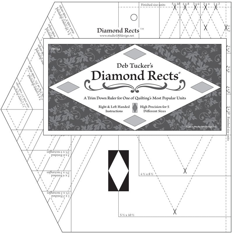 Studio 180 Design Diamond Rects Ruler DT15 for Sale at World Weidner