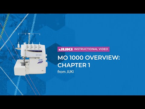 JUKI MO-1000 2/3/4 Air Threading Overlock Serger Sewing Machine Instructional Video