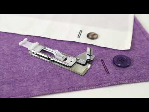 [BrotherSupportSewing] (Accessories) Binding Buttonhole Foot 1 : SA105/ F083 youtube video