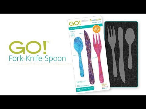 AccuQuilt GO! Fork Knife Spoon Limited Edition Die instructional video
