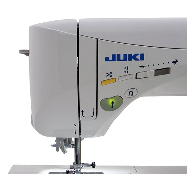 JUKI Exceed HZL-F300 close up view of needle adjuster
