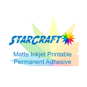 StarCraft Inkjet Printable Matte Permanent Self Adhesive Vinyl 8.5