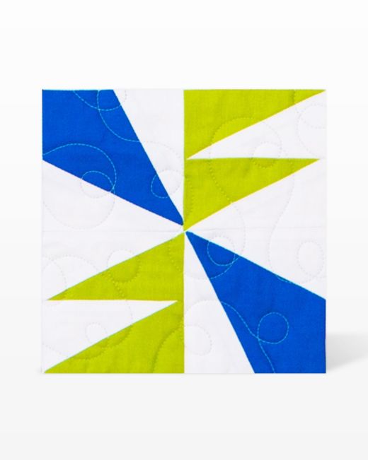 GO! Kite-Center 4 1/2" Finished Square Die 55766 image of quilt