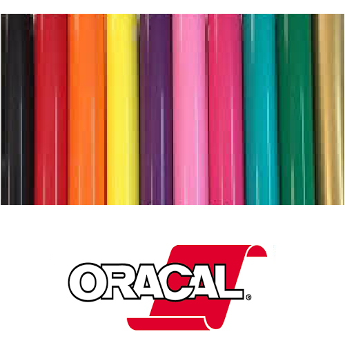 Oracal 651 12" & 24" Width Roll(s) Permanent Self Adhesive Indoor Outdoor Craft Vinyl