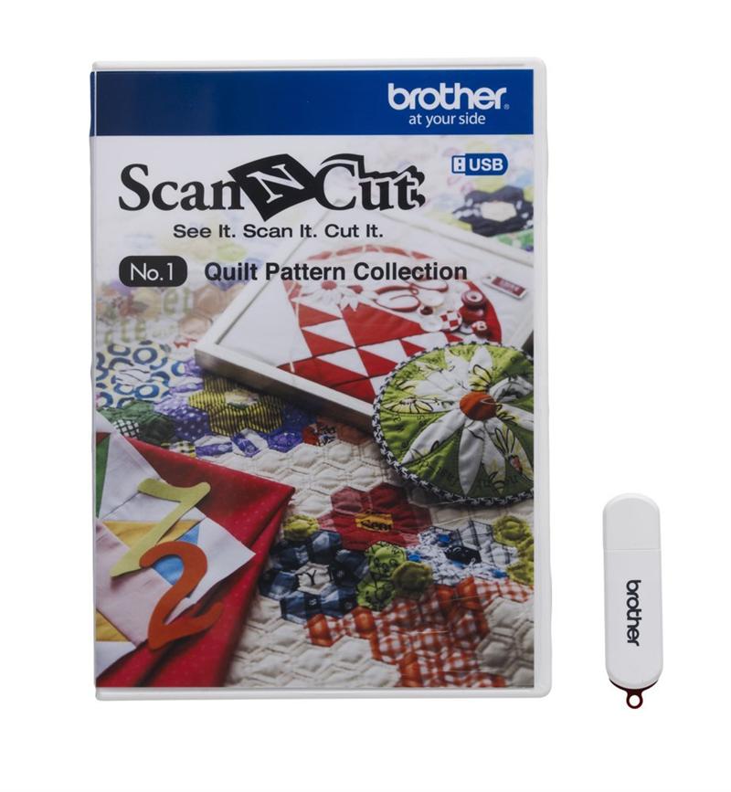 Brother ScanNCut CAUSB1 Quilt Pattern Collection No. 1 on USB Stick