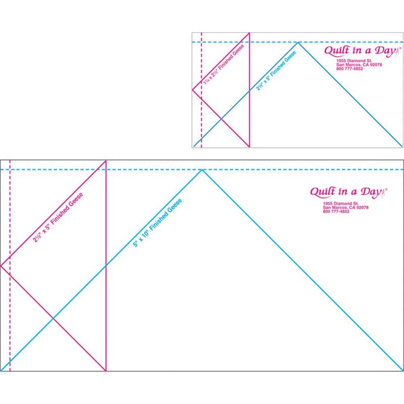 Quilt In A Day Jumbo Flying Geese Ruler Set