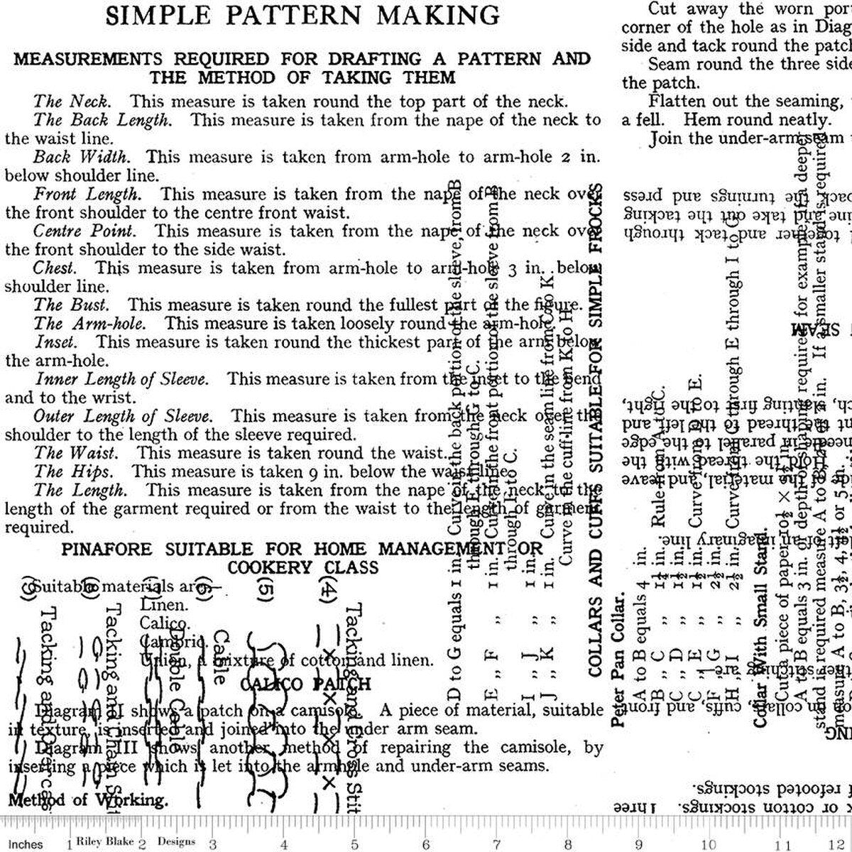 Riley Blake Designs Sew Text Fabric Collection – World Weidner