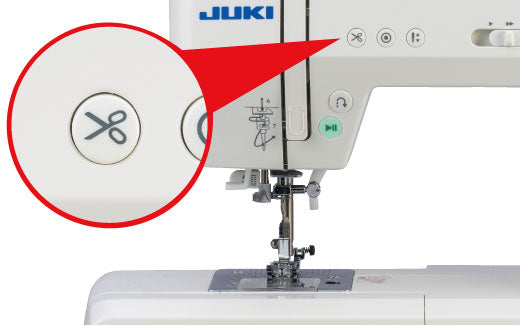 close up of the JUKI HZ-HT740 Sewing Machine buttons