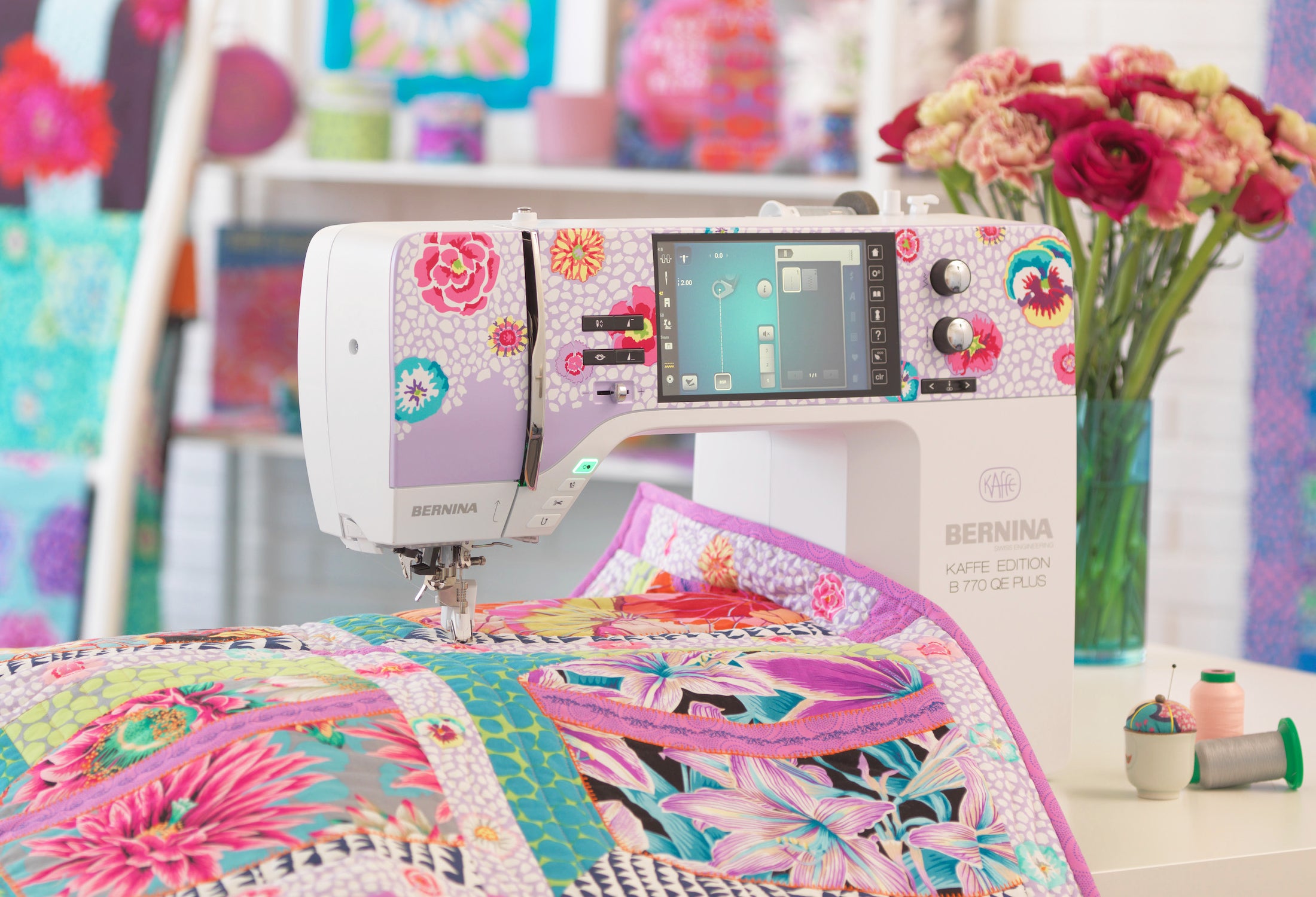 BERNINA 770 QE Plus Kaffe Edition Sewing and Embroidery Machine