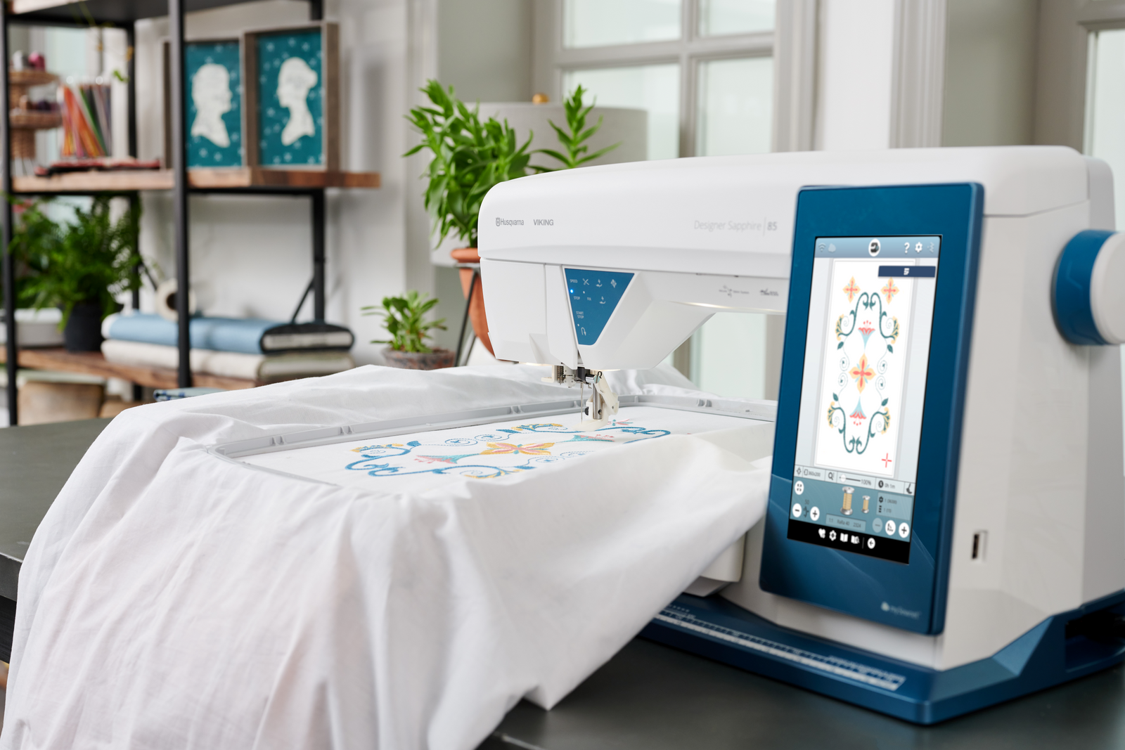 Husqvarna Viking Designer Sapphire 85 Sewing and Embroidery Machine