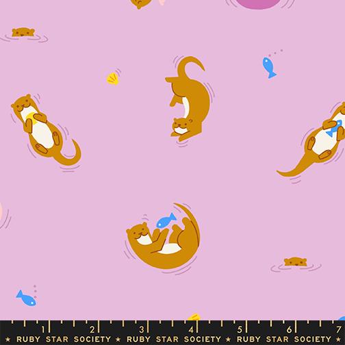 Fabric Ruby Star Society Macaron Otterly Float by the Quarter Yard RS1145-13