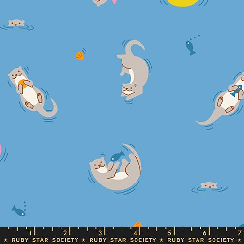 Fabric Ruby Star Society Ripple Otterly Float by the Quarter Yard RS1145-15