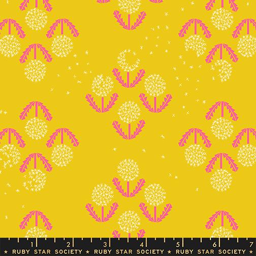 Fabric Ruby Star Society Starfruit Puff Float by the Quarter Yard RS1148-12