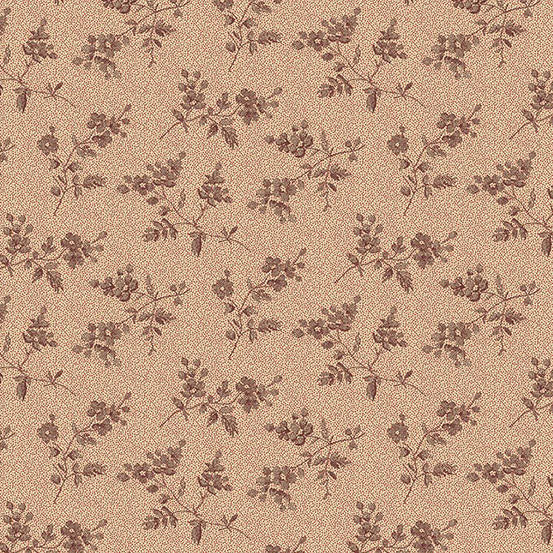 Fabric Andover Pressed Flower Cedar Secret Stash Favorites Amber by Laundry Basket Quilts by the Quarter Yard A-10542-L