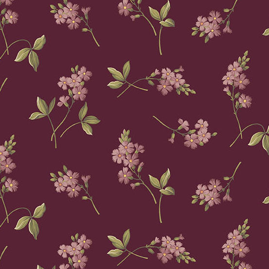 Fabric Andover Aubergine Cornflower Secret Stash Favorites Amber by Laundry Basket Quilts by the Quarter Yard A-10544-P