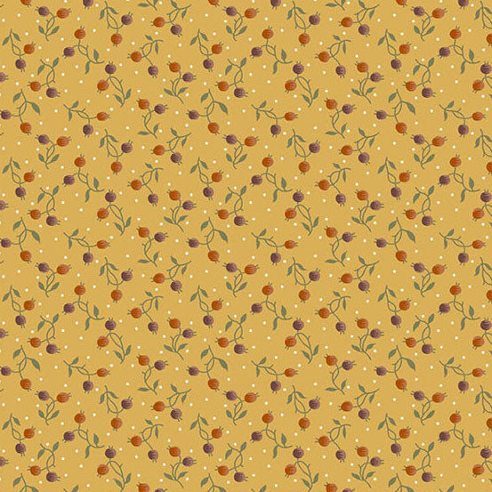 Fabric Andover Butternut Berry Secret Stash Favorites Amber by Laundry Basket Quilts by the Quarter Yard A-10545-Y