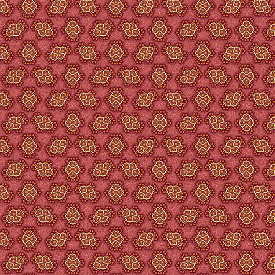 Fabric Andover Redwood Foulard Secret Stash Favorites Amber by Laundry Basket Quilts by the Quarter Yard A-10548-R