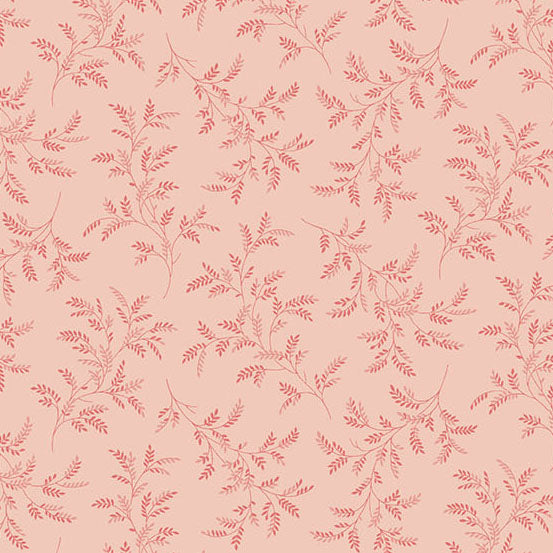 Fabric Andover Blush Tree Fern Secret Stash Favorites Amber by Laundry Basket Quilts by the Quarter Yard A-10551-E