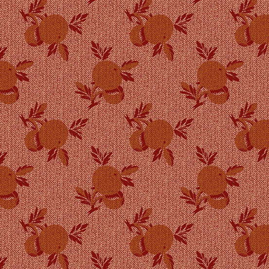 Fabric Andover Persimmon Crabapple Secret Stash Favorites Amber by Laundry Basket Quilts by the Quarter Yard A-10554-O