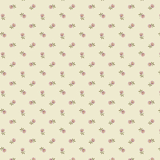 Fabric Andover Bisque Pincushion Flower Secret Stash Favorites Amber by Laundry Basket Quilts by the Quarter Yard A-10557-L