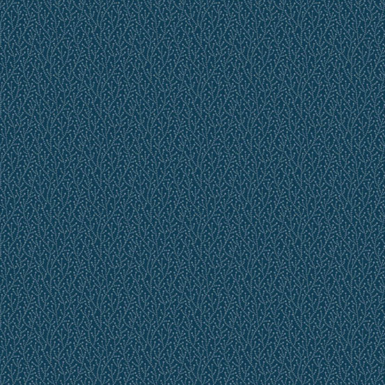 Fabric Andover Midnight Wintergreen Secret Stash Favorites Blue Willow by Laundry Basket Quilts by the Quarter Yard A-10564-B1