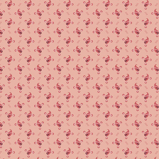 Fabric Andover Carnation Pasture Secret Stash Favorites Amber by Laundry Basket Quilts by the Quarter Yard A-10568-E