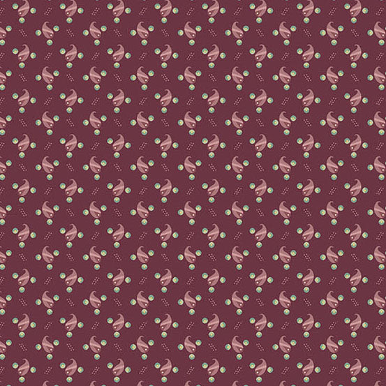 Fabric Andover Plum Pasture Secret Stash Favorites Amber by Laundry Basket Quilts by the Quarter Yard A-10568-P