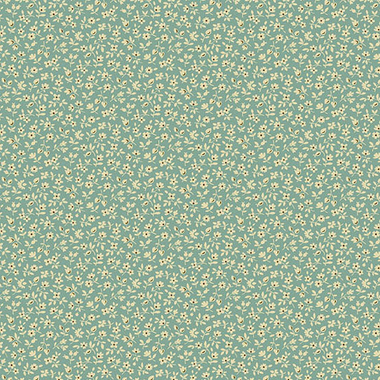 Fabric Andover Water Fall Snowberry Secret Stash Favorites Blue Willow by Laundry Basket Quilts by the Quarter Yard A-10577-B