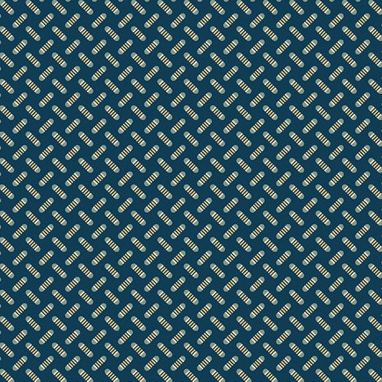 Fabric Andover Night Sweet Pea Secret Stash Favorites Blue Willow by Laundry Basket Quilts by the Quarter Yard A-10578-B
