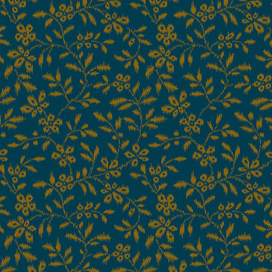 Fabric Andover Night Vail Secret Stash Favorites Blue Willow by Laundry Basket Quilts by the Quarter Yard A-10579-B
