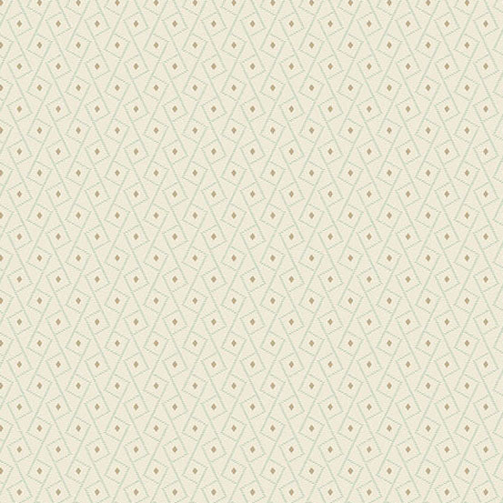 Fabric Andover Cream Tide Secret Stash Favorites Blue Willow by Laundry Basket Quilts by the Quarter Yard A-10581-L