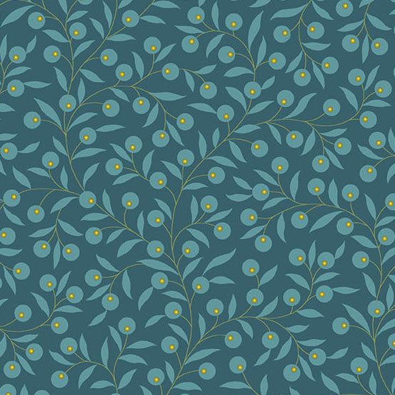 Fabric Andover Dusk Thimble Secret Stash Favorites Blue Willow by Laundry Basket Quilts by the Quarter Yard A-10582-B