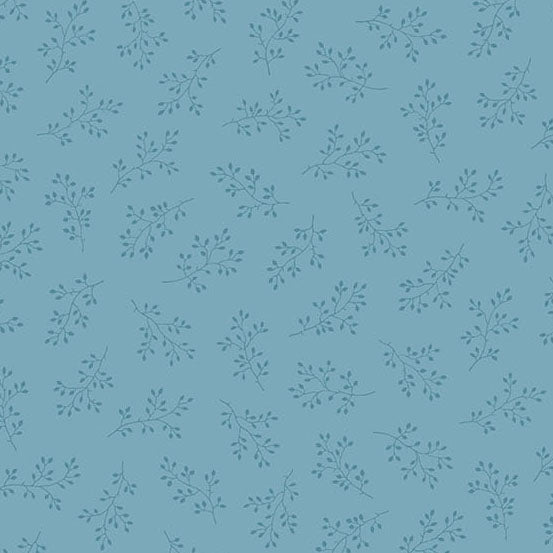 Fabric Andover Cadet Windswept Secret Stash Favorites Blue Willow by Laundry Basket Quilts by the Quarter Yard A-10585-B