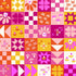 Fabric Andover Sunrise Pieced Together Patchwork and Petals by the Quarter Yard 10613-E