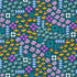 Fabric Andover Teal Patchwork and Petals by the Quarter Yard 10614-T