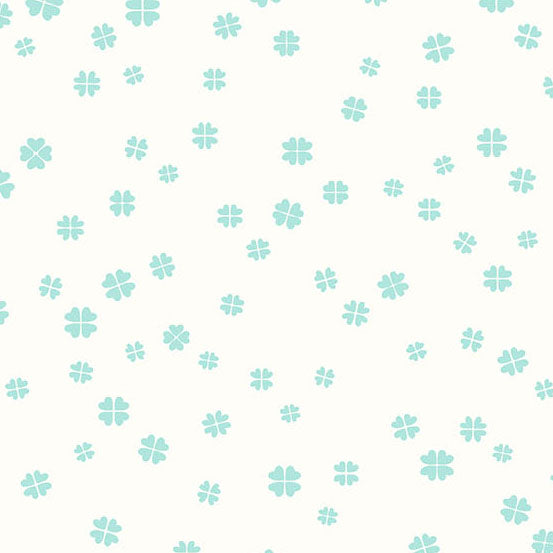 Fabric Andover Vanilla Lucky Clover Patchwork and Petals by the Quarter Yard 10616-L