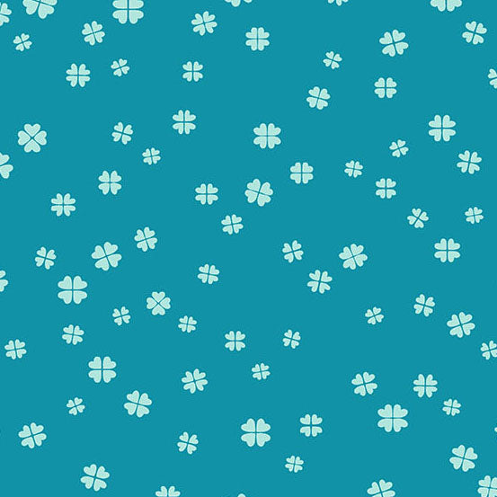 Fabric Andover Tideflower Lucky Clover Patchwork and Petals by the Quarter Yard 10616-T