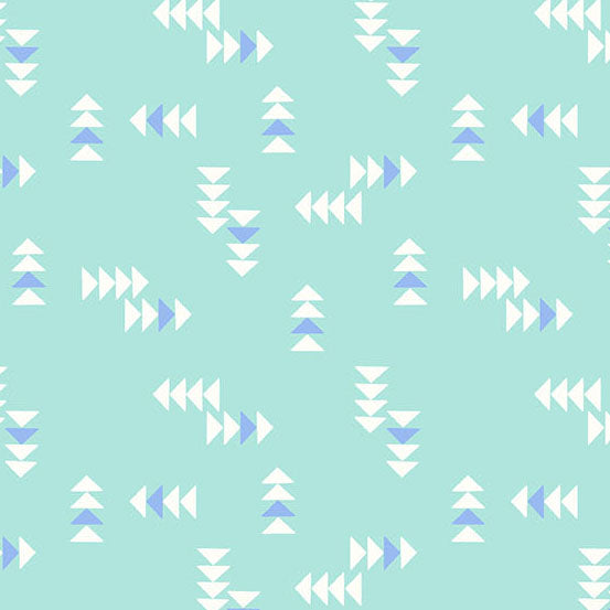 Fabric Andover Aqua Winging It Patchwork and Petals by the Quarter Yard 10617-T