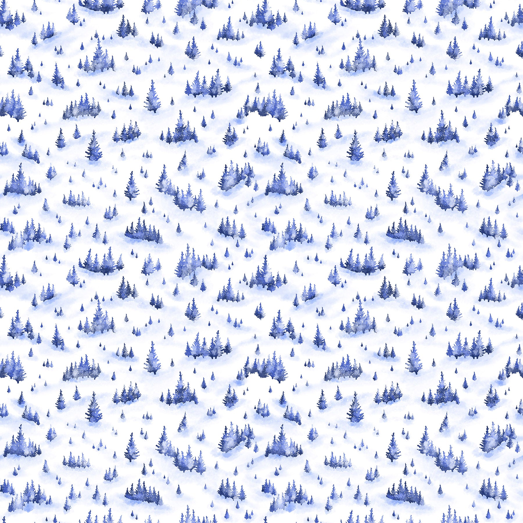Fabric Patrick Lose Moody Blues Snowy Solitude Winter Twilight by the Quarter Yard 10769-10