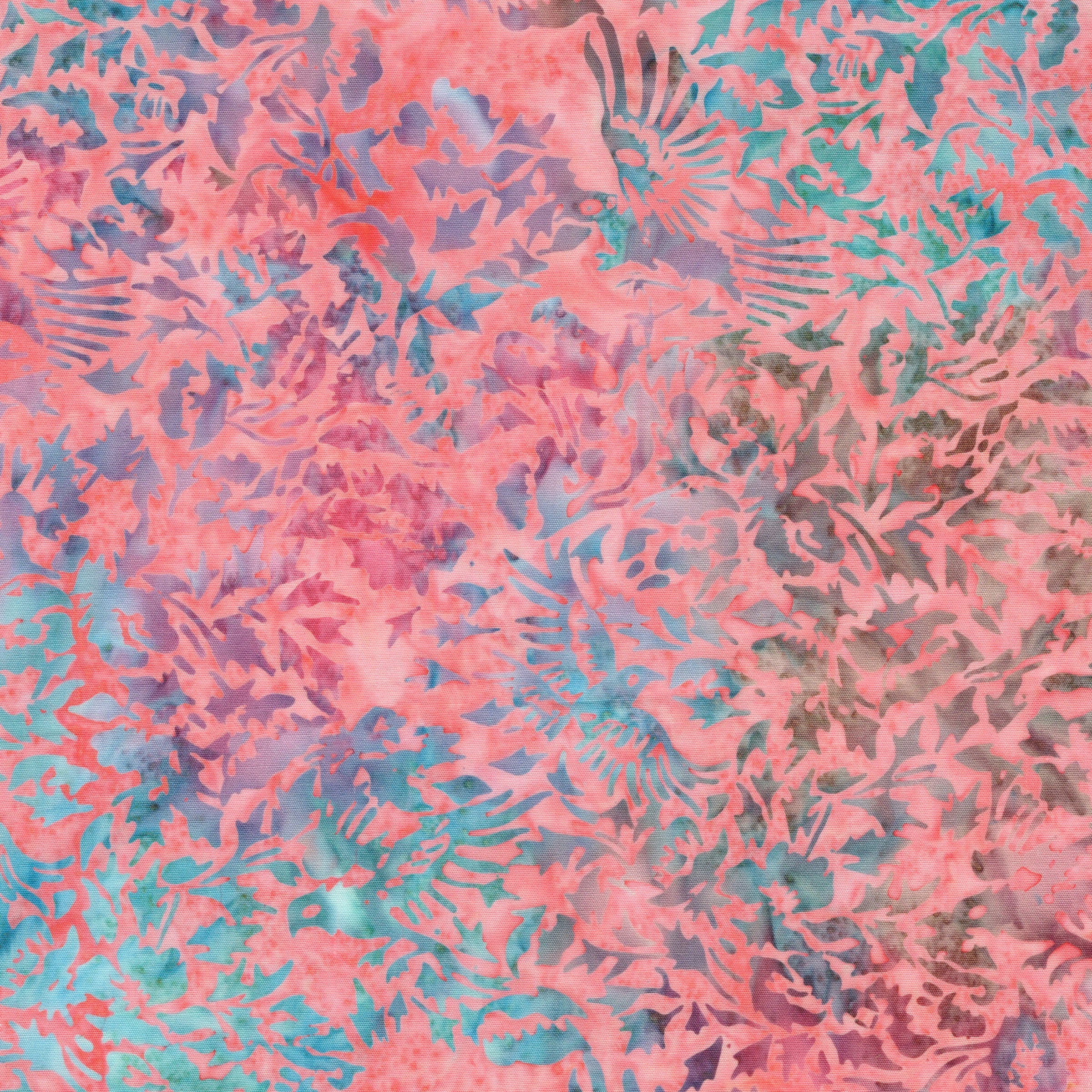 Fabric Lumin Red Flamingo Birds and Flowers Songbird Island Batiks by the Quarter Yard 112603330