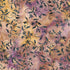 Fabric Lumin Multi Purple Gold Small Floral Vine Songbird Island Batiks by the Quarter Yard 112605867