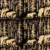 Fabric Lumin Black Bears and Fir Trees Fur and Forest Island Batiks by the Quarter Yard 112611795