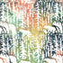 Fabric Lumin Multi Green Grey Gold Bears and Fir Trees Twigs and Tails Island Batiks by the Quarter Yard 112611811