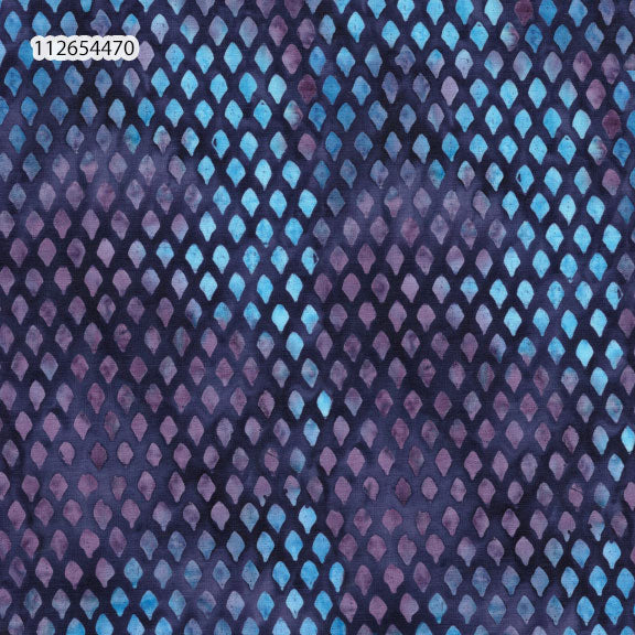 Fabric Lumin Purple Grid Feather & Flair Island Batiks by the Quarter Yard 112654470