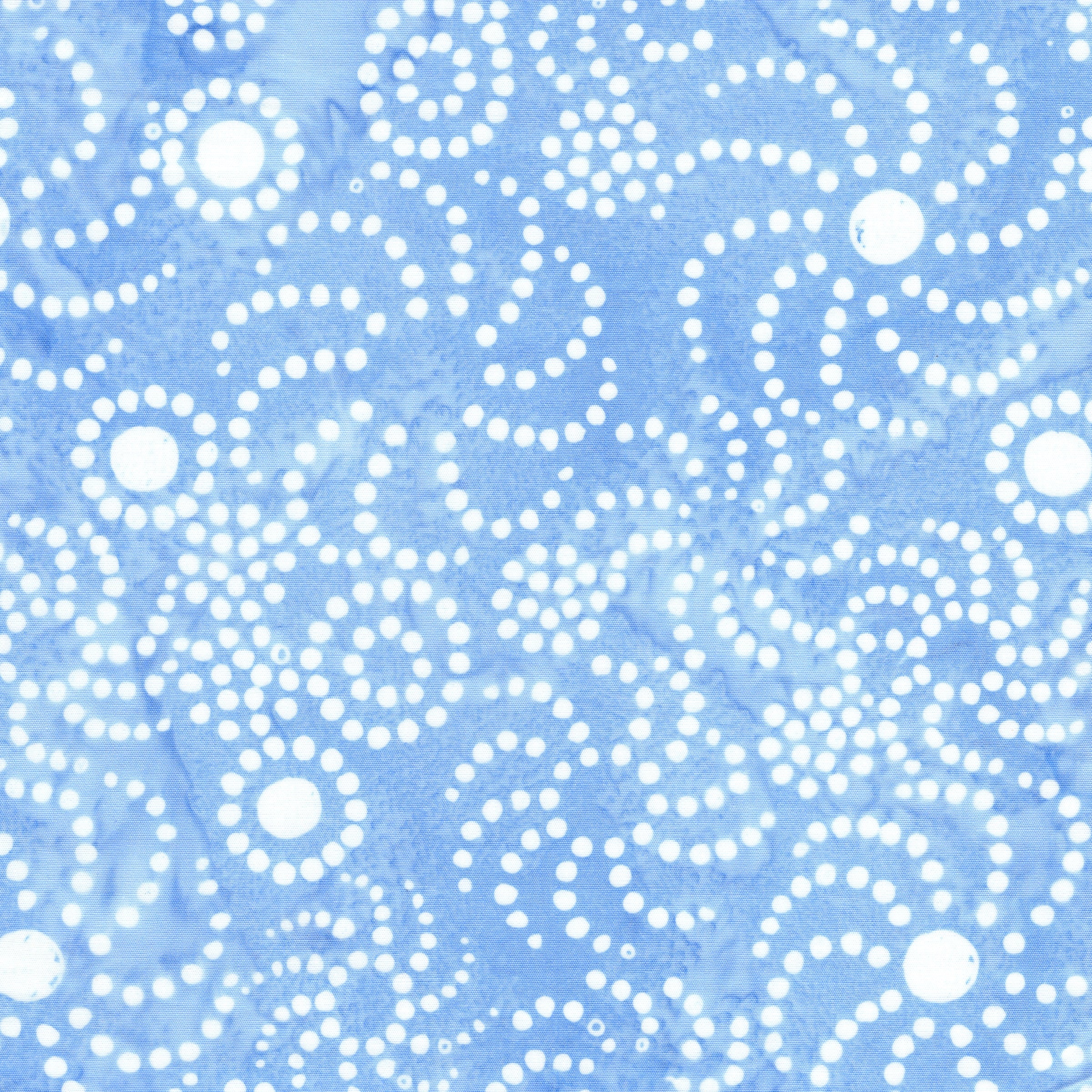 Fabric Lumin Blue/Chambray Swirly Dots Pixelwave Island Batiks by the Quarter Yard 112670515
