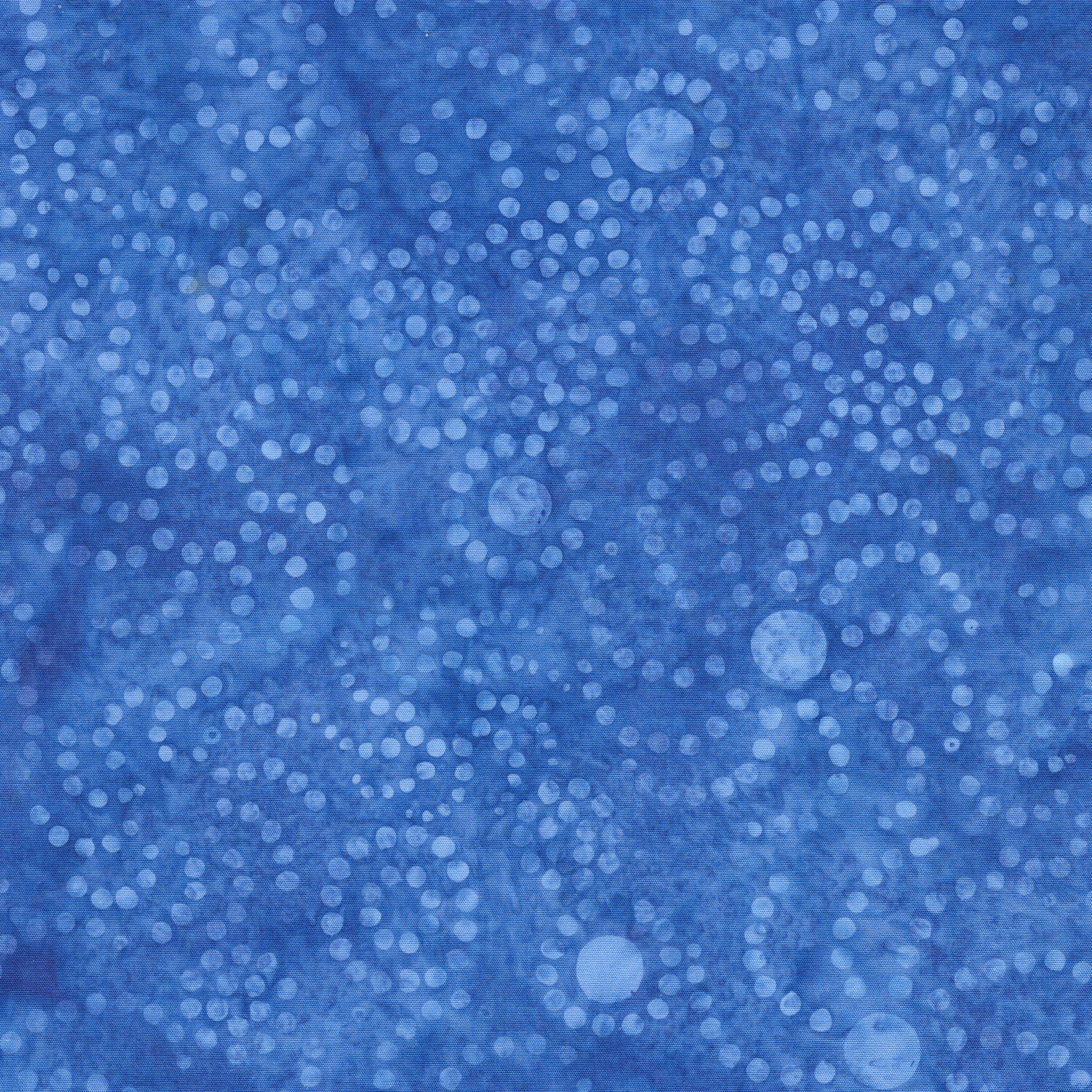 Fabric Lumin Blue/Blueberry Swirly Dots Pixelwave Island Batiks by the Quarter Yard 112670550