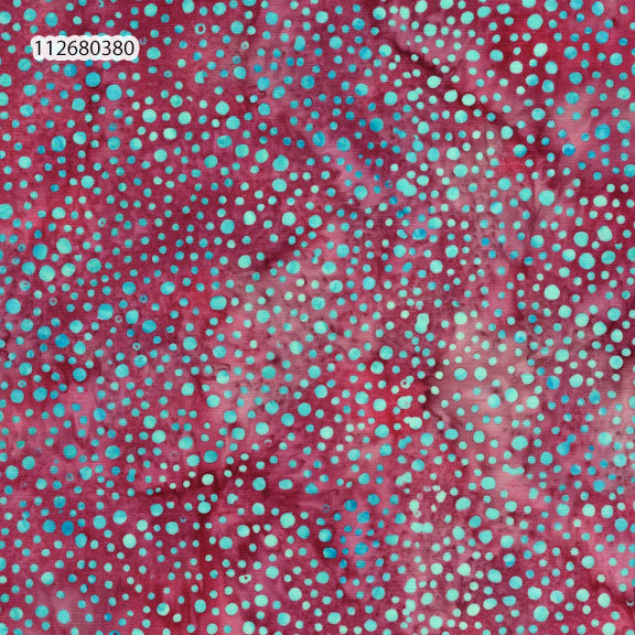 Fabric Lumin Red/Redwood Mini Dot Feather Fantasy Island Batiks by the Quarter Yard 112680380